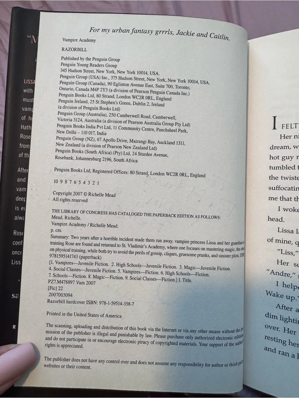 Vampire Academy Book Complete Series Books 1-5 SIGNED